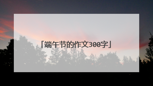 端午节的作文300字