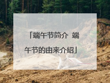 端午节简介 端午节的由来介绍
