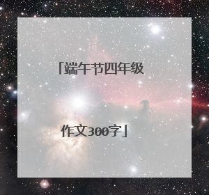 端午节四年级作文300字