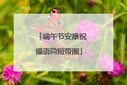 端午节安康祝福语简短带图