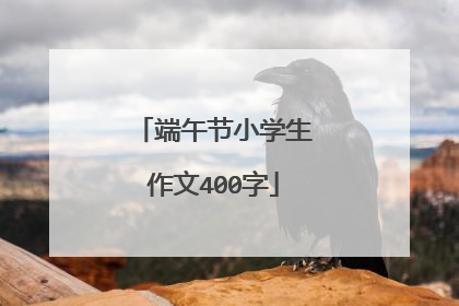 端午节小学生作文400字