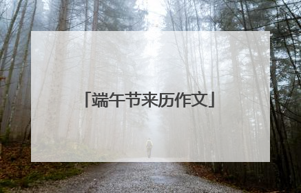 端午节来历作文