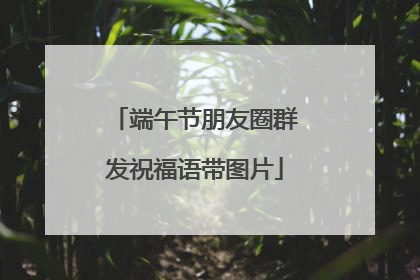 端午节朋友圈群发祝福语带图片
