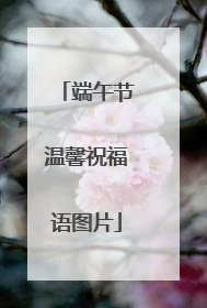 端午节温馨祝福语图片