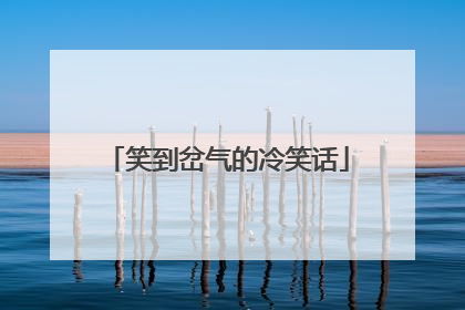 笑到岔气的冷笑话