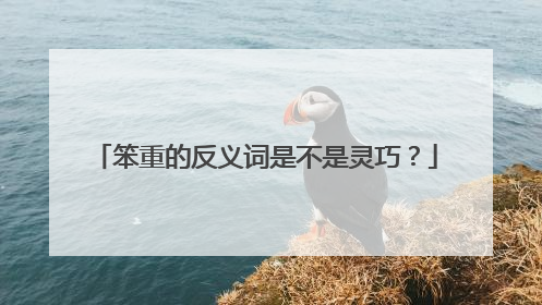 笨重的反义词是不是灵巧？