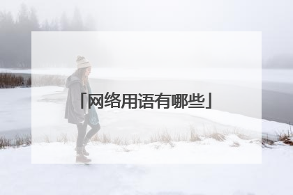 网络用语有哪些