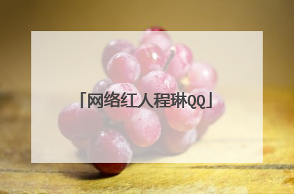 网络红人程琳QQ