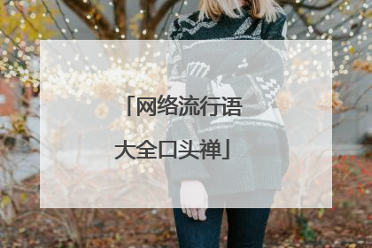 网络流行语大全口头禅
