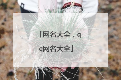 网名大全,qq网名大全