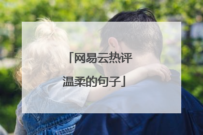 网易云热评温柔的句子