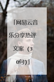 网易云音乐分享热评文案 (30句)