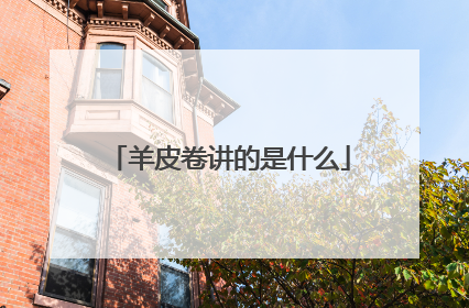 羊皮卷讲的是什么