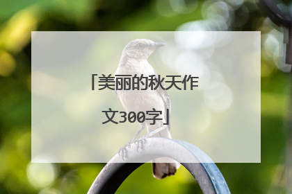 美丽的秋天作文300字