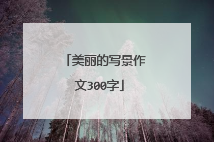 美丽的写景作文300字