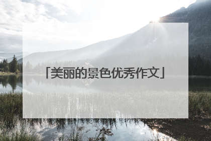 美丽的景色优秀作文