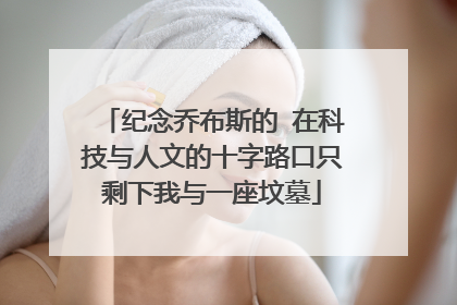 纪念乔布斯的 在科技与人文的十字路口只剩下我与一座坟墓