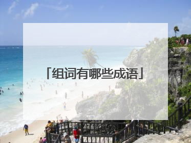 组词有哪些成语