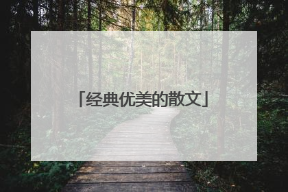 经典优美的散文