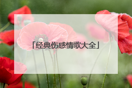 经典伤感情歌大全