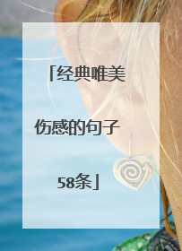 经典唯美伤感的句子58条