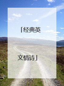 经典英文情诗