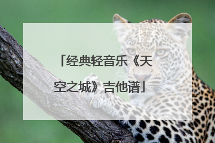 经典轻音乐《天空之城》吉他谱