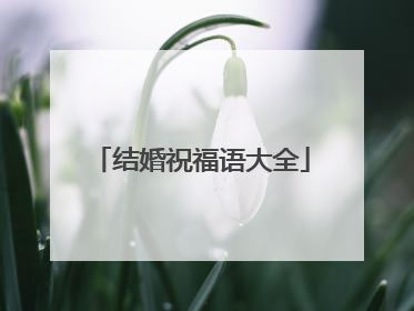 结婚祝福语大全