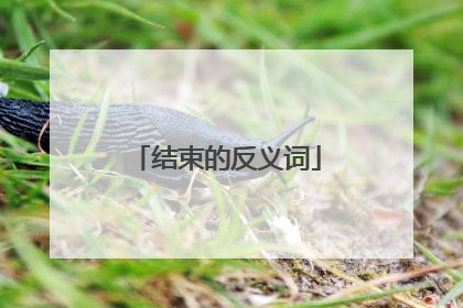 结束的反义词