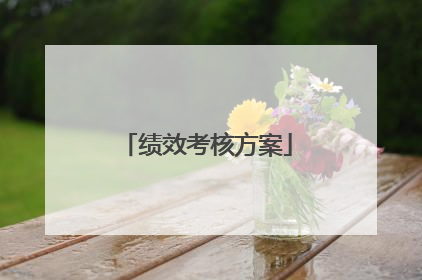 绩效考核方案