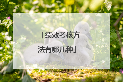 绩效考核方法有哪几种