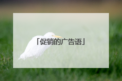 促销的广告语