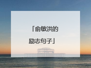 俞敏洪的励志句子