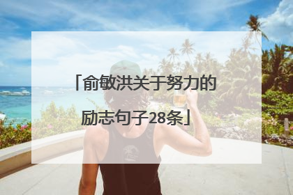 俞敏洪关于努力的励志句子28条