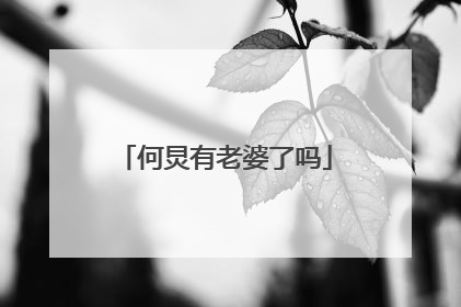 何炅有老婆了吗