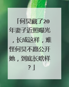 何炅藏了20年妻子近照曝光,长成这样,难怪何炅不愿公开她,到底长啥样?