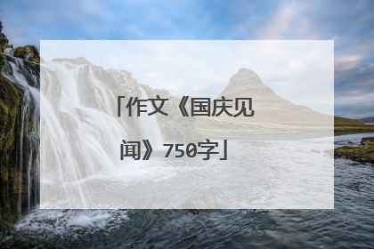 作文《国庆见闻》750字