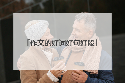 作文的好词好句好段