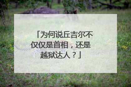 为何说丘吉尔不仅仅是首相，还是越狱达人？