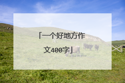 一个好地方作文400字