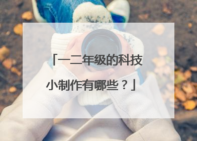 一二年级的科技小制作有哪些？