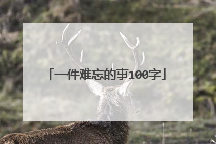 一件难忘的事100字