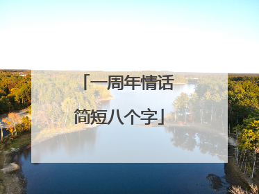 一周年情话简短八个字