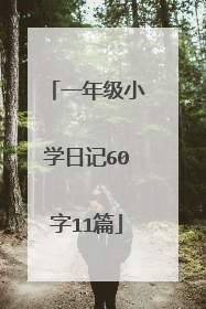 一年级小学日记60字11篇