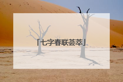 七字春联荟萃