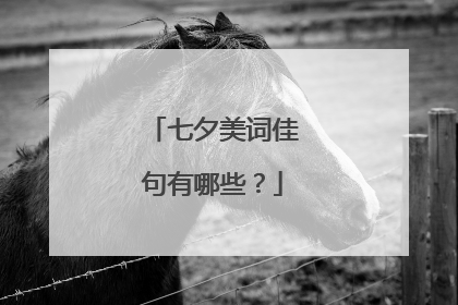 七夕美词佳句有哪些?