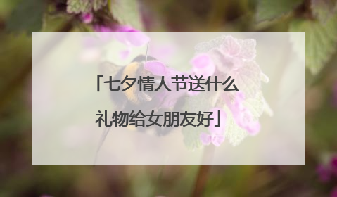 七夕情人节送什么礼物给女朋友好