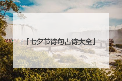 七夕节诗句古诗大全