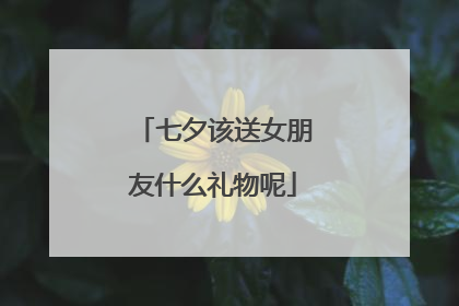 七夕该送女朋友什么礼物呢