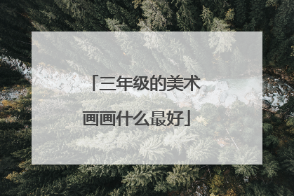 三年级的美术画画什么最好